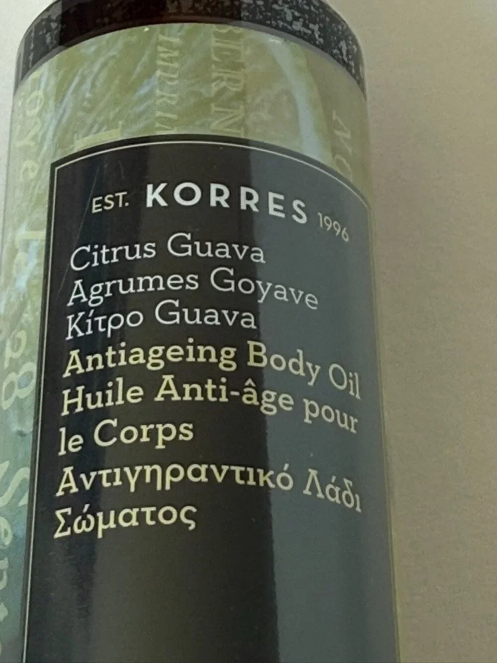 Korres Citrus Guava Antiageing Body Oil NEW 3.38 fl oz 100mL Sealed NIP
